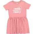 thumbnail image 3 of Inktastic I Hooked Pawpaw's Heart with Fishing Rod Girls Toddler Dress, 3 of 5