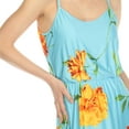 thumbnail image 4 of White Mark Women's Floral Sleeveless Side Slit Maxi Dress, 4 of 7
