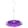 thumbnail image 3 of Comedero para pájaros, duradero, colgante, alimentador de agua para patio trasero salvaje, decoración de jardín al aire libre, color morado, 3 of 10