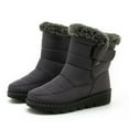 thumbnail image 2 of Fashion Female Warm Boots Fashion Women Winter Water Proof Flat Hook Loop Keep Warm Snow Boots Comfortable Mid Boots Shoes, 2 of 9