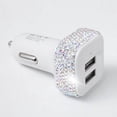 thumbnail image 3 of Speravity Enchufe del de coche de coche de diamante hecho a mano Accesorios de coche de coche USB de cristal ostentoso Vehículos, repuestos y accesorios Mis No.1 Speravity VI008713-01, 3 of 6
