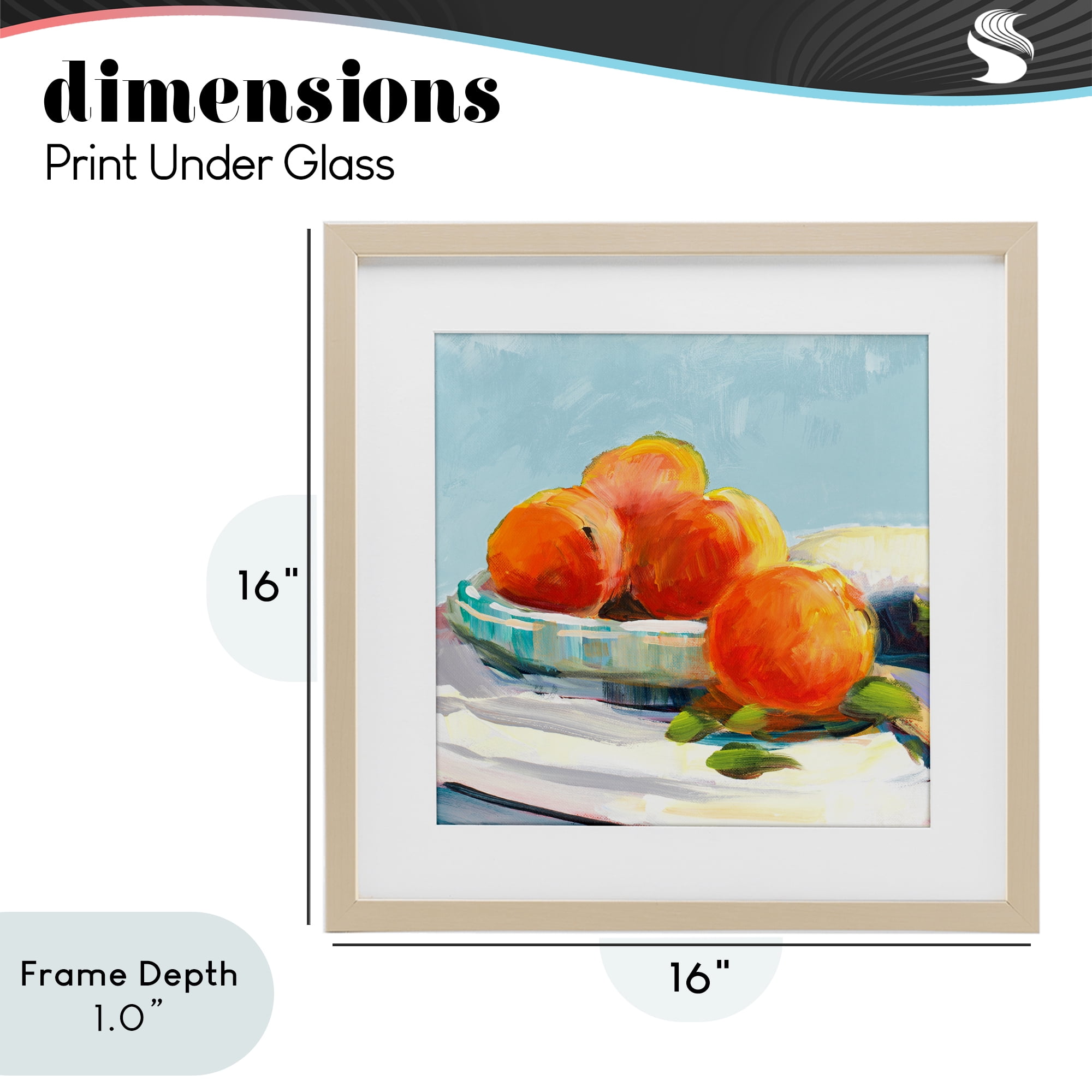 Stupell Industries Citrus Plantation Still Life Birch Framed Print Under Glass, design by Jane Slivka