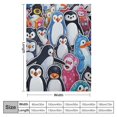 BCIIG Penguin Throw Blanket Gifts Blanket for Adults, Kids Colorful