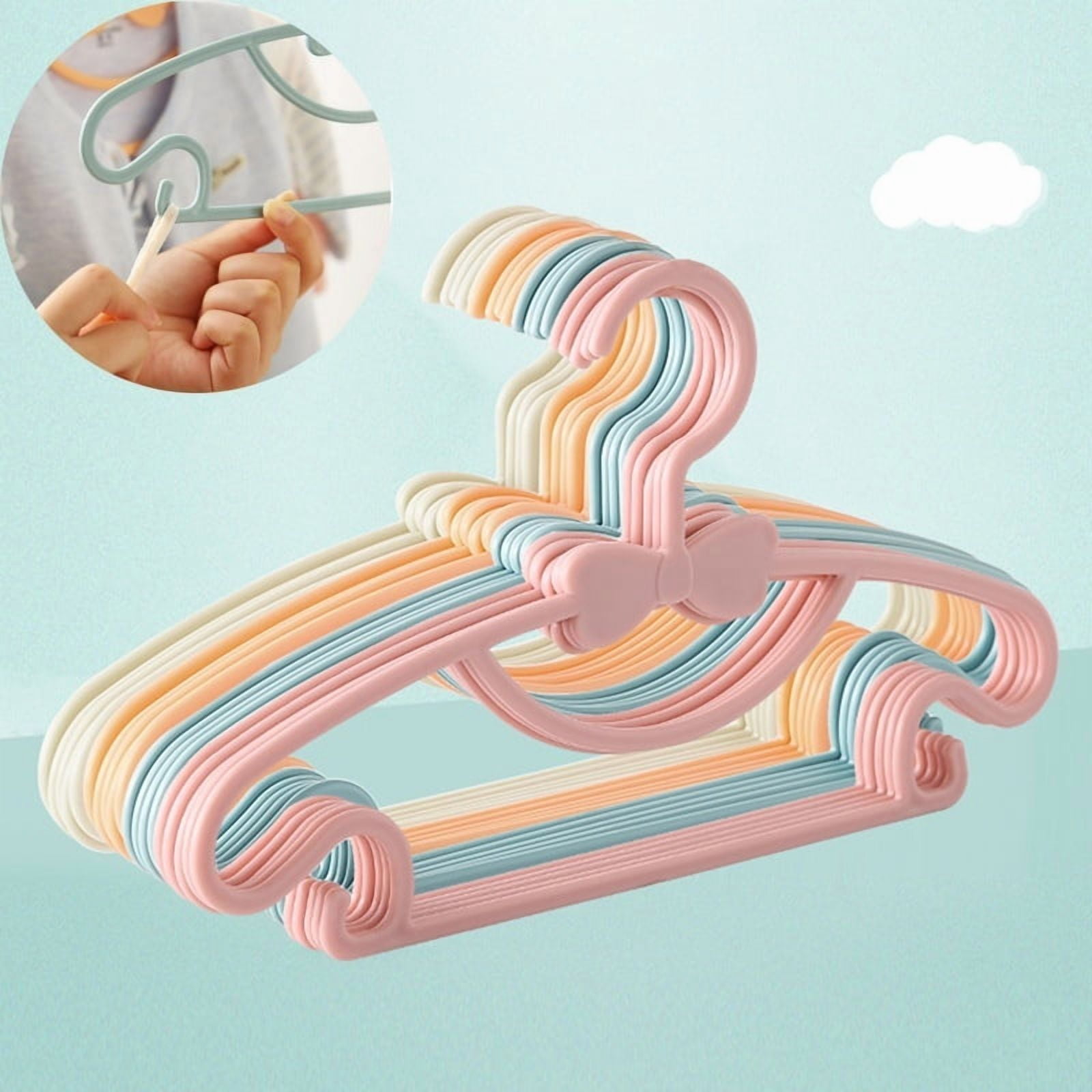5-50Pcs Baby Hangers Plastic Kids Clothes Storage Hanger Rack for Nursery Children Hangers Toddler Infant Portable Coats Home