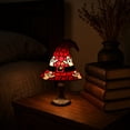 thumbnail image 4 of Stained Glass Witch Hat Lamp Gothic Halloween Lighting Decor, Vintage Halloween Decor Purple Bat Resin Night Light for Desk & Mantel, 4 of 8