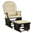 thumbnail image 1 of Costway Baby Nursery Relax  Rocker Rocking Chair Glider & Ottoman Set w/Cushion Beige, 1 of 10