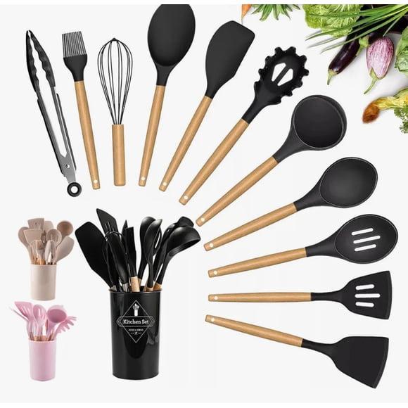 Utensilios Silicona De Cocina Espatulas Brochas 12 Set