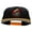 Gold Black, variant on Rasta Alien Embroidered Two Tone Superior Cotton Twill Flat Bill Snapback Cap - Gold Black OSFM