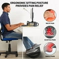 thumbnail image 5 of Foot Rest for Under Desk at Work - Ergonomic Foot Stools for Under Office Desk - Rocking Footrest with Roller Massager - Leg Rest for Chair, Computer Gaming - Promote Leg Circulation, 5 of 7