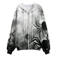 thumbnail image 4 of Towmus Oversized Zip Up Hoodies for Women Fashion Halloween Hooded Sweatshirt Coat Y2K Jacket, 4 of 5