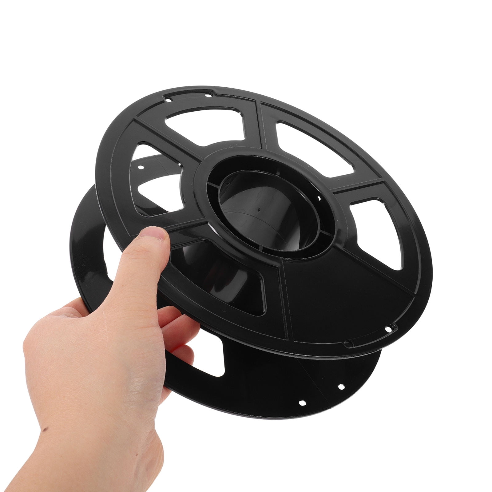BESTYASH 6-Pack Black Plastic 3D Printer Filament Spool Holder for Smooth Cord and Wire Organization