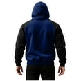 thumbnail image 6 of Coorders Womens Fleece Full Zip Hoodie, Unisex Sherpa Heavyweight Warm Sweatshirt Jacket with Pockets ,Plus Dark Blue,Size L, 6 of 8