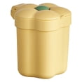 thumbnail image 2 of Clearance Under 5$ Desktop Ornament,Mini Storage Bucket Cute Petal Shaped Mini Small Round Plastic Trash Can Multi Function Household Push-Top Lid Type Waste for Desktop Bathrooms Kitchens Home, 2 of 6