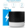 thumbnail image 3 of Portable Wireless Mini Bluetooth Speaker,AI Super Bass Stereo Rechargeable Speaker with LED Lights - Black, 3 of 7