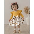 thumbnail image 3 of BemeyourBBs Baby Girl Bee Print Long Sleeve Dress for Infant Cute Toddler Outfit, 3 of 9