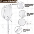 thumbnail image 5 of Versatile 3-Piece Kitchen Strainer Set with Plastic Nylon Mesh Construction, Double Ear Handles Provide Secure Grip, Perfect as Flour Sifter, Tea Strainer and Food Colander, 5 of 8