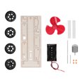 thumbnail image 2 of Electric Wind Car DIY Kit, Electric Wooden Car DIY Kit Science Learning  for Home Play, 2 of 7