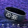 thumbnail image 4 of RENDZJ Vibrating Alarm Wristband Waterproof Alarm Clock Watch for Men & Women (Black), 4 of 9