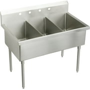 Elkay Ss8372of Sturdibilt 75" Triple Basin Free Standing Stainless Steel Utility Sink - 4
