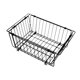 thumbnail image 1 of Cesta plegable de alambre portátil, resistente al óxido, para organizar regalos navideños, plegable Negro, 1 of 7