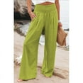 thumbnail image 3 of Pantalons Longs Amples pour Femmes Été Taille Large en Coton Lin, 3 of 4