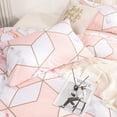 thumbnail image 3 of Move Over Pink Marble Bedding Sets Queen Marble Textured Pattern Soft Microfiber Girls Duvet Cover Set NO Filling, 3 of 6