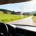 thumbnail image 4 of nTRIUQJ Elegant Acrylic Snowflake Rearview Hanging Ornament for Festive Car Interior Decoration and Seasonal Celebration White3, 4 of 4