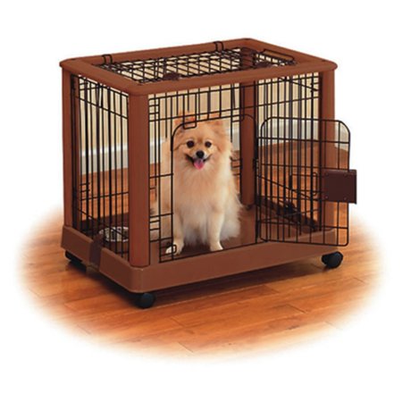 UPC: 0803840941270 | Richell Mobile Dog Playpen  Autumn Matte  Small  25.20 L x 18.10 W x 22.40 H