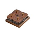 thumbnail image 1 of Bandeja para servir dividida, compacta, para frutos secos, ideal para cocina, comedor y fiestas. 4 cuadrículas, 1 of 6