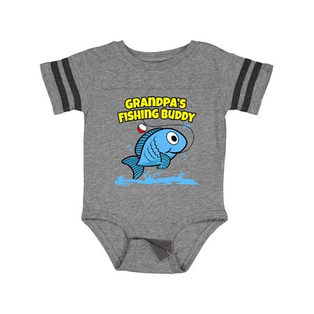 

Inktastic Grandpa s Fishing Buddy (blue) Gift Baby Boy or Baby Girl Bodysuit
