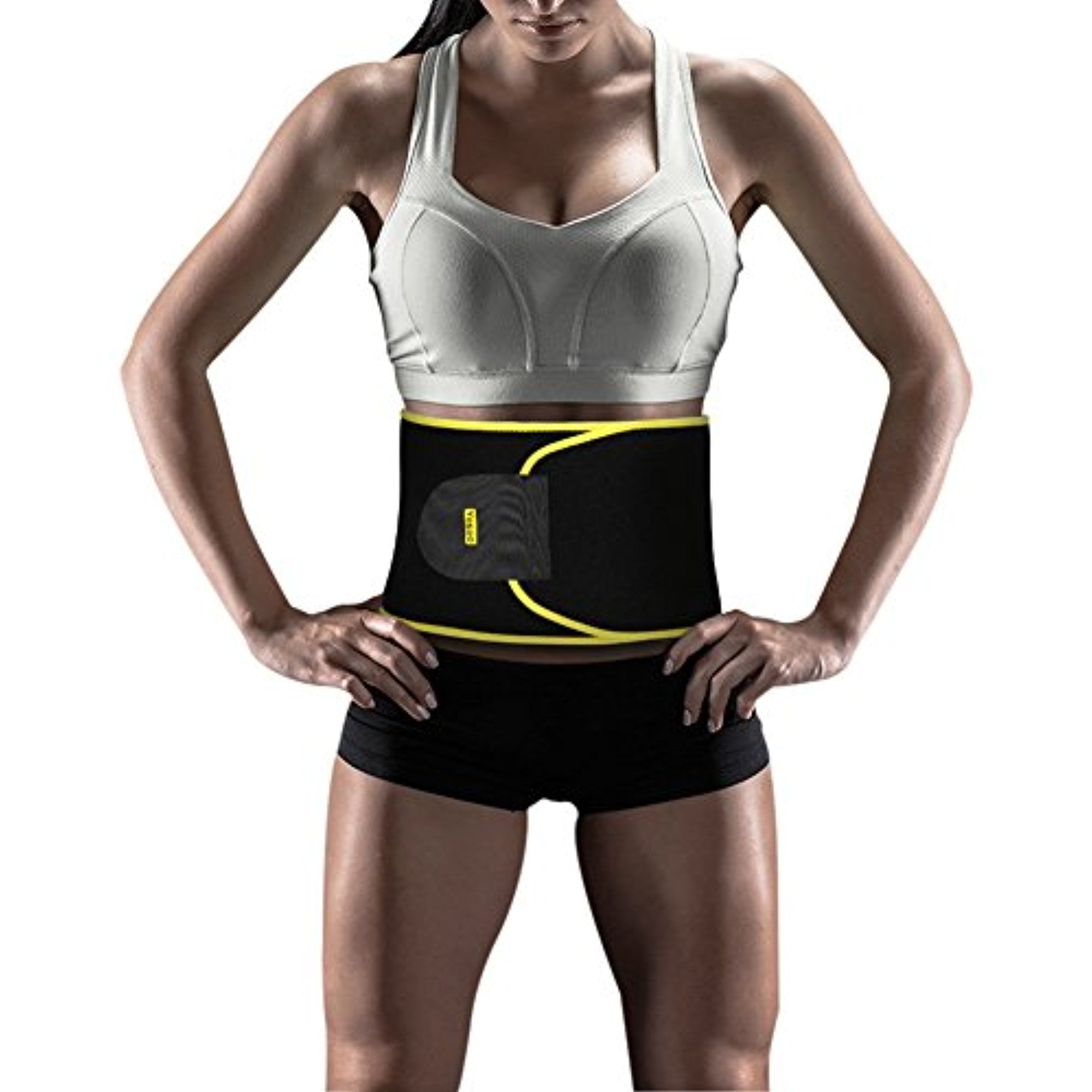 Yosoo Yoga Waist Trimmer Belt Adjustable Slim Body Shaper Weight Loss Burn Fat 