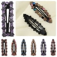 thumbnail image 6 of Korea Fashion Barrettes Hair Accessories Girl Headdress Rhinestone Hairpin Hairgrip BB Hair Clip 10, 6 of 8