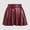 Wine, variant on KKBOTIVE Women's Pleated Short Skirt Fashion Carnival High Waisted Party Skirt Sparkly Shiny Flared Pleated Skort, Black Size: L