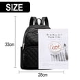 thumbnail image 2 of Mochila para mujer, bolso de moda para mujer, mochila de viaje de nailon, bolso de hombro negro, mochila informal pequeña para mujer, 2 of 6