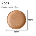 thumbnail image 2 of 2Pcs Wooden Tray Solid Wood Serving Tray Bathroom Tray Rectangle Small Platter Tea Tray Coffee Table Tray, 2 of 5