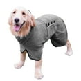 thumbnail image 2 of NovaStitch Fast Drying Adjustable Pet Clothes Sweater Microfibre Dog Bathrobe Towel Wrap Super Absorbent Dog Drying Coat Bath Robe for Puppy Medium Large Dogs a 2XL, 2 of 4