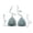 Dark Gray, variant on Women's Underwire Bikini Top Twist Front Push Up Swim Top Mold Cup Swimwear Top