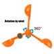 thumbnail image 1 of Ahuyentador de pájaros solar Unidad ultrasónica Dispositivo de alejamiento de pájaros Reflector giratorio de 360 ????grados Espantapájaros ZefeiWu 8390614065956, 1 of 1