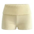 thumbnail image 5 of Micro Shorts for Women 2026 Summer Low Rise Knitted Elastic Waist Bodycon Booty Shorts, 5 of 5