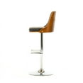 thumbnail image 3 of Modern Black & Wood Bar Stool, 3 of 3