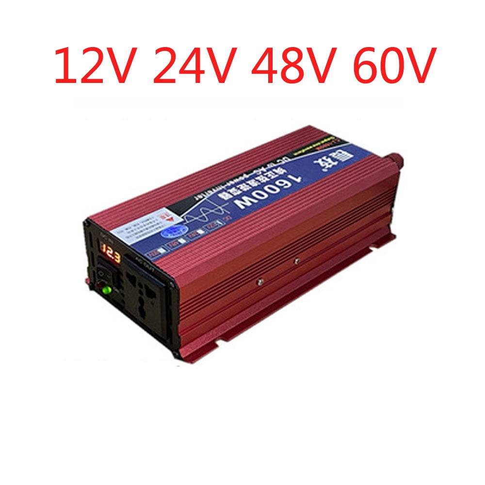 Sine Wave Inverter DC12V 24V 48V 70V To AC 220 1600W 3500W Transformer Power Converter Solar Inverter With LED Display ,Stable Output