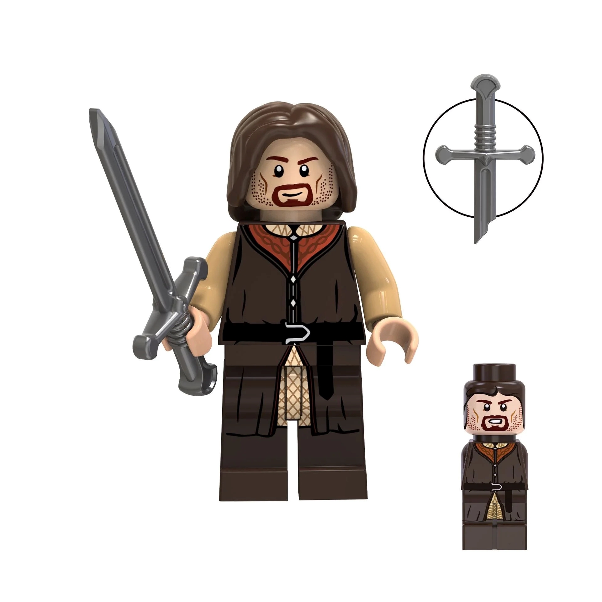 8 Pcs Lord  Action Figures Building Blocks Toys Set, Collectible 1.77 Inchs Minifigures Building Kits Awesome Gift for Kids Fans of the Rings Building Toys