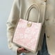 thumbnail image 5 of Bolso de hombro informal para mujer | Bolso bandolera con correa ajustable | Bolso de poliéster para ir de compras, trabajar y viajar | 21 x 20 x 12 cm, 5 of 6