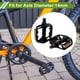 thumbnail image 2 of Pedal de bicicleta de aleación de aluminio universal con tiras reflectantes negras, adecuado para ejes de 14mm, pedal de bicicleta antideslizante para BMX MTB bicicletas de carretera 1 par, 2 of 7