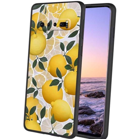 Compatible with Samsung Galaxy S10+ Plus Phone Case, Lemons-62 Case Men Women, Flexible Silicone Shockproof Case for Samsung Galaxy S10+ Plus