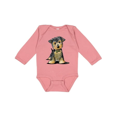 

Inktastic Little Gent Yorkie Gift Baby Boy or Baby Girl Long Sleeve Bodysuit