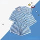thumbnail image 3 of Pijamas a rayas con estampado de dibujos animados para mujer, ropa de dormir Kawaii, ropa de dormir bonita, conjuntos de ropa de estar por casa cómoda, primavera y verano, 3 of 4