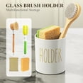 thumbnail image 6 of Gold Kitchen Soap Dispenser Set with Dish Brush Holder, Dish and Hand Soap Dispenser Set with Stainless Steel Pumps, Instant Dry Tray, Suitable for Kitchen Decor and Accessories(Gold&White), 6 of 9