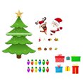 thumbnail image 3 of 1 juego de imanes navideños para refrigerador, adorables pegatinas magnéticas para decoración de fiestas navideñas., 3 of 8