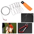 thumbnail image 4 of Soporte de bloqueo de pesca flotante, larguero de pez grande de acero inoxidable con accesorio de hebilla de pez de 5 uds., 4 of 11